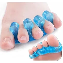 Alexvyan 1 Pair Bunion Pads & Toe Orthotics Thumb Big Bone Orthotics Toe Separators Toe Straightener Bunion Corrector Bunion Relief Kit For Men & Women Free Size (Blue)-picture-27
