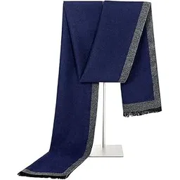 alexvyan Fashions Blue Multicolor Box Cashmere Mufflers Cum Scarves Cum Stoles Woolen Men and Women Casual Scarf Soft And Warm-picture-42