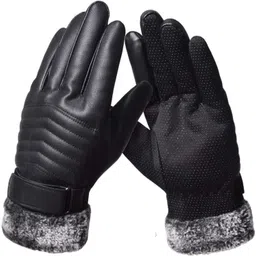 alexvyan Solid Winter Men Gloves-picture-31