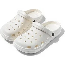 alexvyan White (38-39 UK) (5 Number-IND) Women with Extra Comfort Cushion & Washable Clogs Sandal Slippers Flip Flops House Hold Garden Daily Use for Women Girls.-picture-25