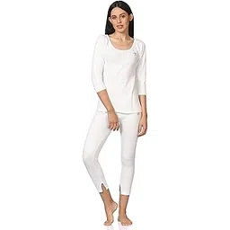 alfa Quilted Steam Disinfected Women Cotton Thermal Top and Lower Set (3/4th Sleeves Scoop Neck)-picture-53