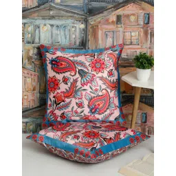 Alina decor Pink & Blue 2 Pieces Ethnic Motifs Square Cushion Covers-picture-22