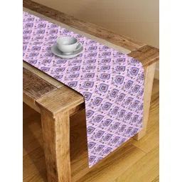 Alina decor Pink & Blue Ethnic Motifs Digital Printed Table Runner-picture-31