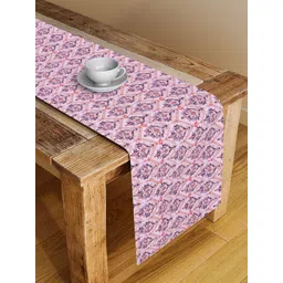 Alina decor Pink & Purple Ethnic Motifs Digital Printed Table Runner-picture-29