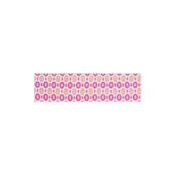 Alina decor Pink & White Printed Table Runner image 2