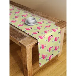 Alina decor Pink & Yellow Digital Printed Table Runner-picture-26