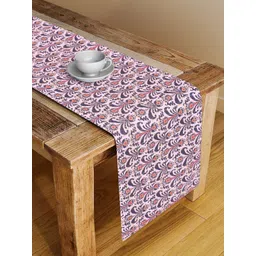 Alina decor Red & Brown Printed Table Runner-picture-36