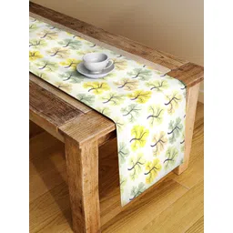 Alina decor White & Yellow Digital Printed Table Runner-picture-41