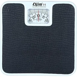 Alis Analog Weighing Machine | Body Weight Machine with Rotating Dial Display, Reliable Scale Track, Non-Slip & Scratch Resistant Platform | Mechanical Weighing Machine (Square Shape, Black)-picture-13