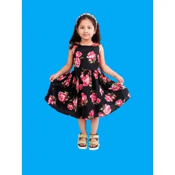 Alisha Moda Girls Black Dresses-picture-29