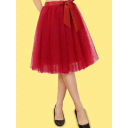 Alisha Moda Girls Flared Knee Length Skirt-picture-26