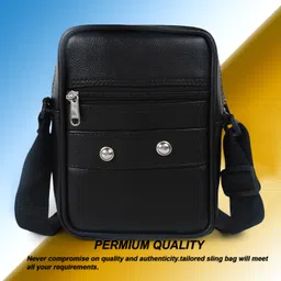 alison Black Men Sling Bag Sling bag-picture-21