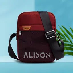 alison Red Men Sling Bag Cross Body Bag Travel Side Bag Office Bag Shoulder Bag Travel Pouch Money Bag-picture-27
