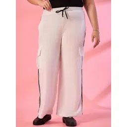 ALIZA Women Relaxed Straight Leg Cargos Trousers-picture-14