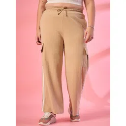 ALIZA Women Relaxed Straight Leg Cargos Trousers-picture-17