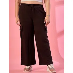 ALIZA Women Relaxed Straight Leg Cargos Trousers-picture-18