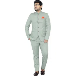 aljaami Men Jodhpuri Bandhgala Solid Suit-picture-10