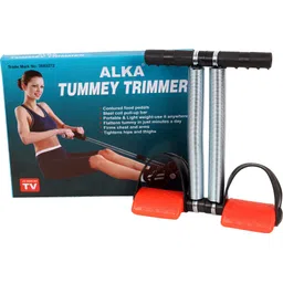 alka DOUBLE STEEL SPRING COIL TUMMY TRIMMER (RED PEDAL) Ab Exerciser-picture-26