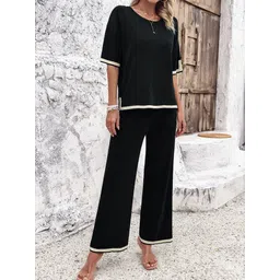all about you Black T-shirt With Trousers Co-Ords-picture-18