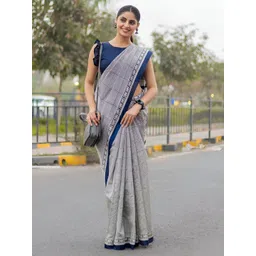 all about you Checked Pure Cotton Saree-picture-38