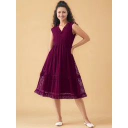 all about you Crepe A-Line Midi Dress-picture-42