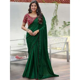 all about you Embellished Embroidered Poly Georgette Saree-picture-12