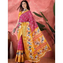 all about you Ethnic Motifs Printed Zari Saree-picture-28