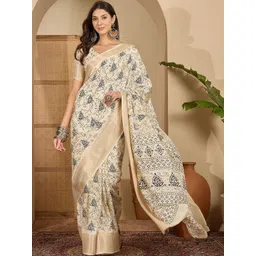 all about you Ethnic Motifs Printed Zari Saree-picture-39
