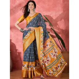 all about you Ethnic Motifs Woven Design Saree-picture-23