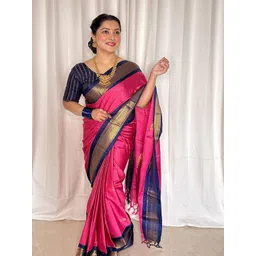 all about you Ethnic Motifs Zari Pure Silk Kanjeevaram Saree-picture-32