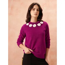 all about you Floral Applique Detail Pullover-picture-20
