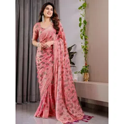 all about you Floral Beads and Stones Pure Chiffon Saree-picture-39