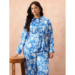 all about you Floral Print Co-Ords With a Tie-ups Belt-image-24