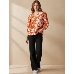 all about you Floral Print Cotton Top-picture-26