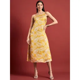 all about you Floral Print Crepe A-Line Midi Dress-picture-25