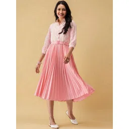 all about you Floral Print Crepe A-Line Midi Dress-picture-14