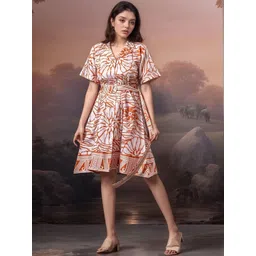 all about you Floral Print Fit & Flare Dress-picture-32
