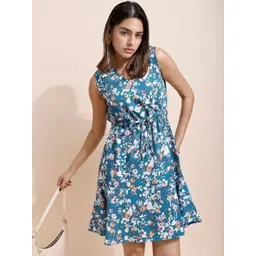 all about you Floral Print Fit & Flare Dress-picture-43