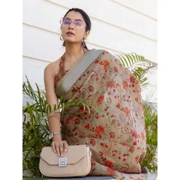 all about you Floral Printed Zari Ready to Wear Saree-picture-34