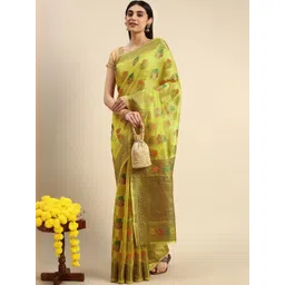all about you Floral Woven Design Banarasi Saree-picture-22