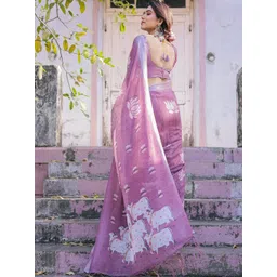 all about you Floral Woven Design Pure Cotton Designer Saree-picture-44