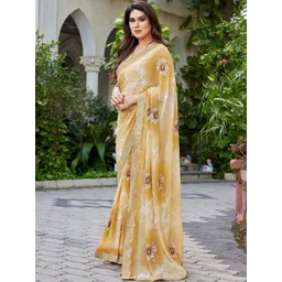 all about you Floral Zari Pure Georgette Saree-picture-38