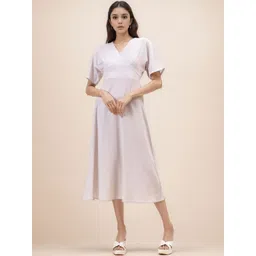 all about you Kimono Sleeve A-Line Midi Dress-picture-25