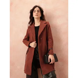 all about you Notched Lapel Double Breasted Overcoat with Tie-Up detail-picture-27