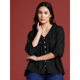 all about you Puff Sleeve Empire Top-picture-23