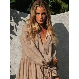 all about you Puff Sleeve Ruffled Balloon Dress image 3