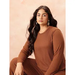 all about you Solid Round Neck Co-Ords-picture-22