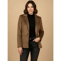 all about you Women Corduroy Single-Breasted Tailored-Fit Blazers-picture-24