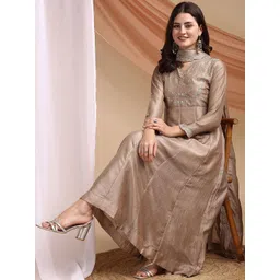 all about you Women Embroidered Panelled Thread Work Kurta with Palazzos & With Dupatta-picture-41