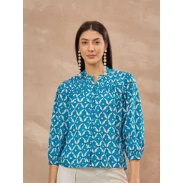 all about you Women Ethnic Motifs Printed Cotton Regular Top-picture-25